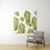 Tenture Aquarelle motif Cactus (En situation)