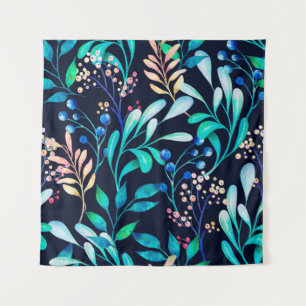 Tenture Aquarelle motif sans couture. Botanique complexe
