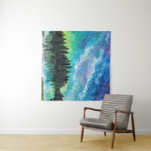 Tenture Aquarelle nuit paysage Voie Lactée (En situation (horizontale))