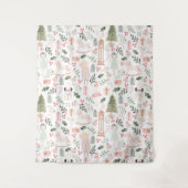 Tenture Aquarelle Nutcracker Holiday (Devant)