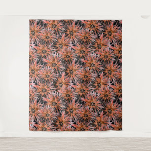 Tenture Aquarelle orangée et marron.