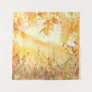 Tenture Aquarelle Pays Forêt Paysage Art