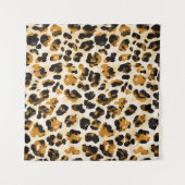 Tenture Aquarelle peau léopard, dégradé cravate-teint. (Devant (Horizontal))