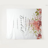 Tenture Aquarelle peinte à la main de fleurs champêtres bi (Devant (Horizontal))