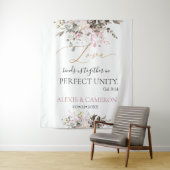 Tenture Aquarelle Rose Poussiéreux Eucalyptus, Col. 3:14 T (En situation)