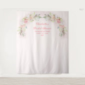 Tenture Aquarelle rose Roses Fête des mariées arrière-plan (Devant)