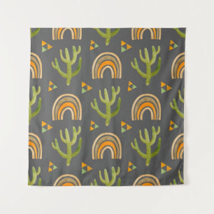 Tenture Aquarelle transparente motif avec arc-en-ciel et c