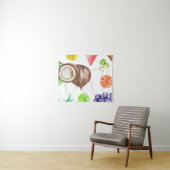 Tenture Aquarelle tropicale (En situation (horizontale))