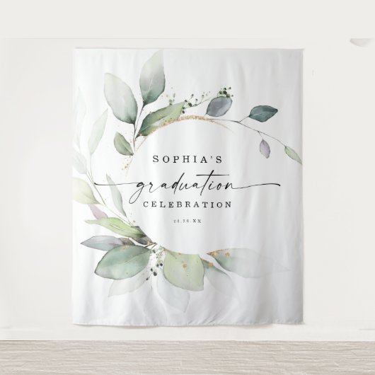 Tenture Aquarelle Verdure Graduation Photo Prop fond (Devant)