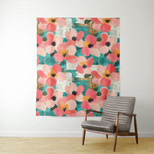 Tenture Aquarelle vintage Floral Abstrait Motif (4)