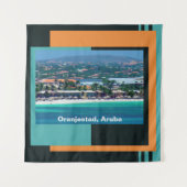 Tenture Aquarelles d'Oranjestad, Aruba (Devant)