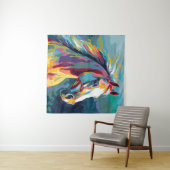 Tenture Aquarelles Illustration de la tête de cheval (En situation (horizontale))