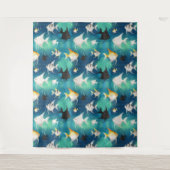Tenture Aquarium Motif (Devant)