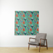 Tenture Aquatic animals pattern | ocean underwater life 33 (En situation (horizontale))