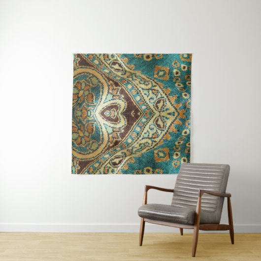 Tenture Arabesque Fabric : Arabe Oriental Design (En situation (horizontale))