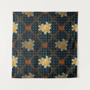 Tenture Arabesque. Vintage floral en crépis abstrait sans