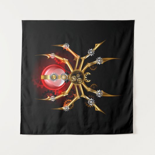 Tenture Araignée en vapeur noire (Devant (Horizontal))