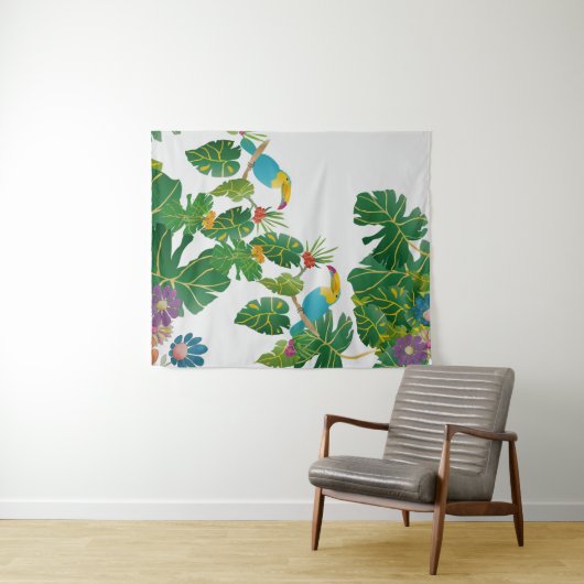 Tenture Arazzo con tucani (En situation (horizontale))