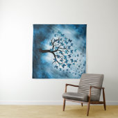 Tenture Arbre à papillons - Maïs bleu (En situation (horizontale))