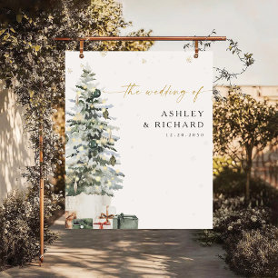 Tenture Arbre à pin - Arbre de Noël - Mariage Arrière-plan