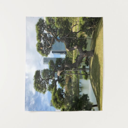 Tenture Arbre à pin noir unique (Devant)