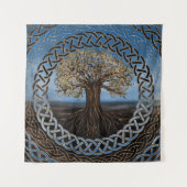 Tenture Arbre de la vie - dessin de Yggdrasil (Devant)