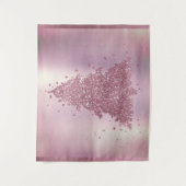 Tenture Arbre de Noël élégant | Dusty Mauve Pink Splatter (Devant)