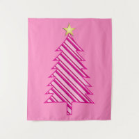 Arbre de Noël moderne en Pink Peppermenthe