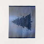 Tenture Arbre de Noël Moody | Classy Navy Blue Splatter (Devant)