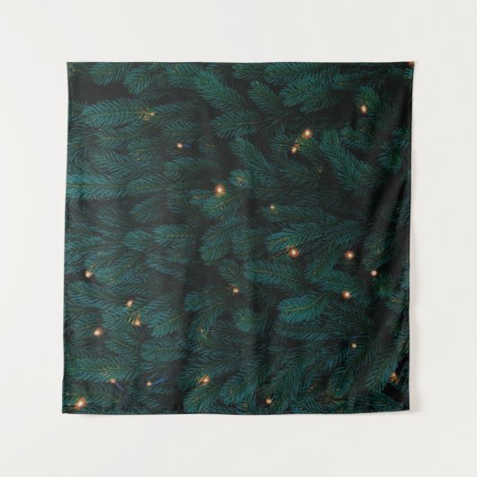 TENTURE ARBRE DE NOËL VERT AVEC LUMIÈRE (Devant (Horizontal))