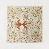 Tenture Arbre de vie coloré - Yggdrasil (Devant (Horizontal))