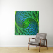 Tenture Arbre de Vie Spirale Fractale (En situation (horizontale))
