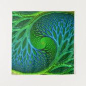 Tenture Arbre de Vie Spirale Fractale (Devant)