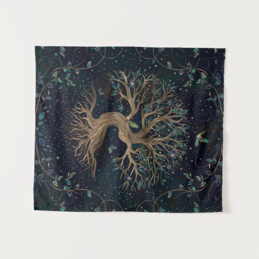 Tenture Arbre de vie - Yggdrasil (Devant (Horizontal))