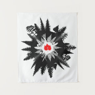 Tenture Arbre de vinyle feuille Plante de l'érable foresti