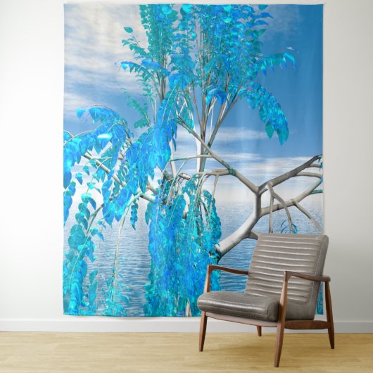 Tenture Arbre d'été cristallin (En situation)
