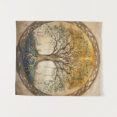 Tenture Arbre doré de la vie (Devant (Horizontal))