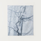 Tenture Arbre enneigé gelé (Devant)