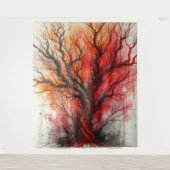 Tenture Arbre mort 2 - Aquarelle (Devant)