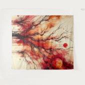 Tenture Arbre mort 4 - Aquarelle (Devant (Horizontal))