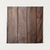 Tenture Arbre planches arrière - plan rustique (Devant (Horizontal))