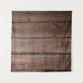Tenture Arbre planches arrière - plan rustique (Devant)