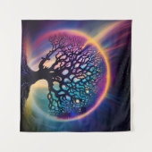 Tenture Arbre psychédélique surréaliste (Devant (Horizontal))