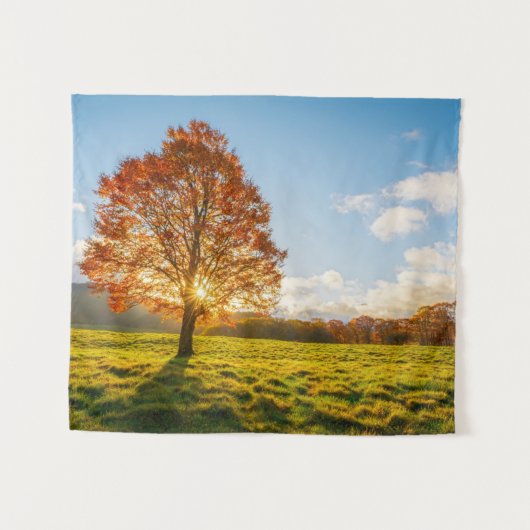 Tenture Arbre sur le feu (Devant (Horizontal))