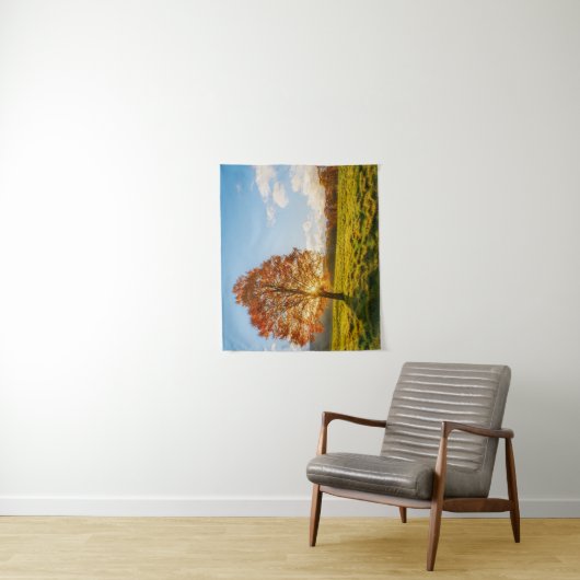 Tenture Arbre sur le feu (En situation)