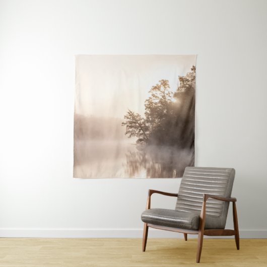 TENTURE ARBRES AVEC BROUILLARD (En situation)