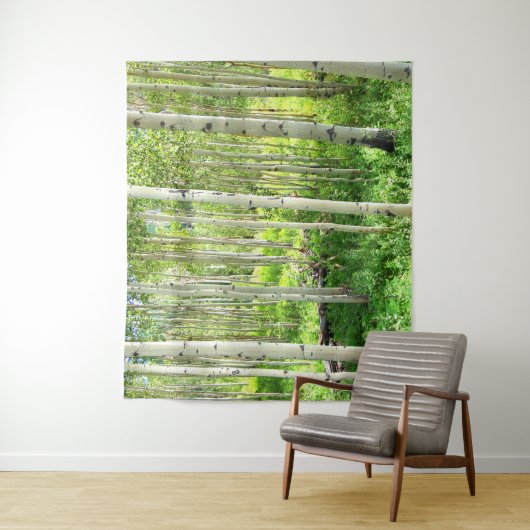 Tenture Arbres d'Aspen (En situation)
