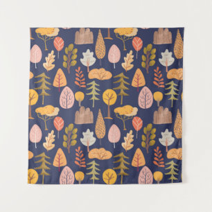 Tenture Arbres multicolores : Vintage mi-automne