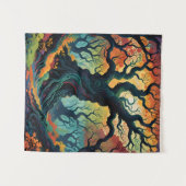 Tenture Arbres mystiques Abstraits (Devant (Horizontal))