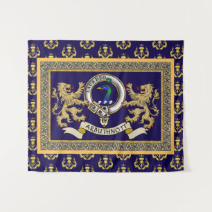 Tenture Arbuthnott Clan Badge Personnalisé Bleu